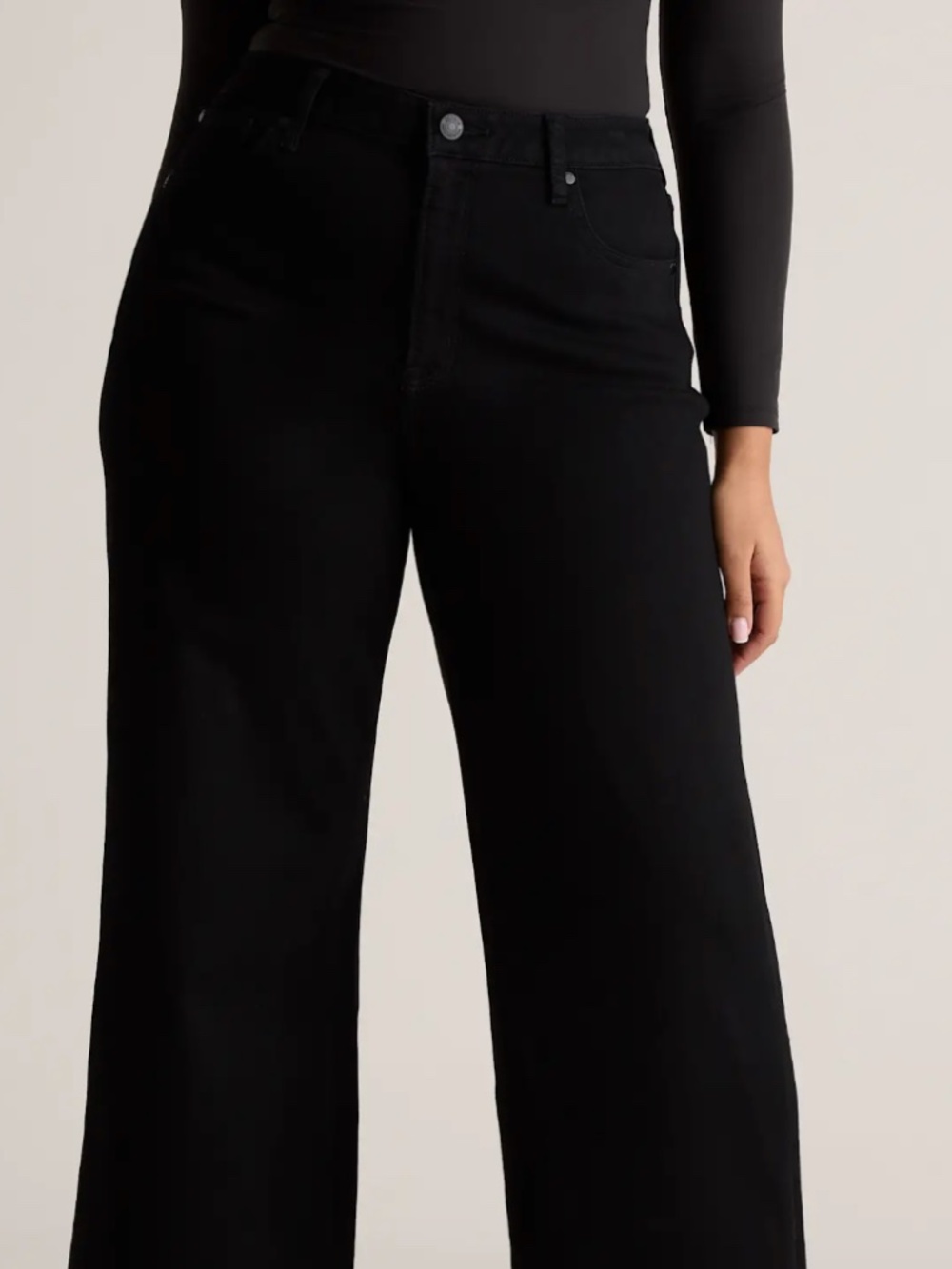 Quince High Rise Wide Legs Jeans